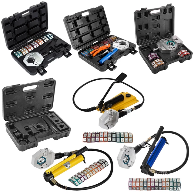 VEVOR A/C Hose Crimper PVC Rubber Hose Crimping Kit Air Conditioning Repair