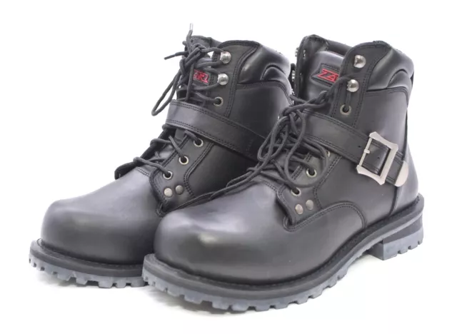 Z1R Black Leather Trekker Boots - Size US 12 Part Number - 34030747