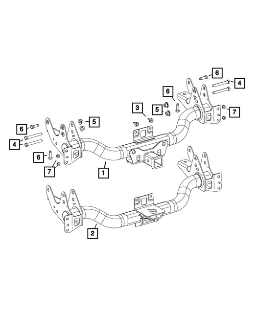 Genuine Mopar Trailer Hitch 68265142AB