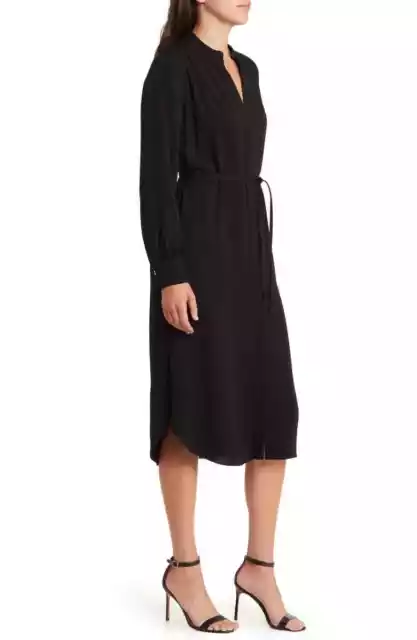 Hugo Boss BLACK Women's Dibanora Belted Long Sleeve Shirt Dress,US 14/UK 18 2