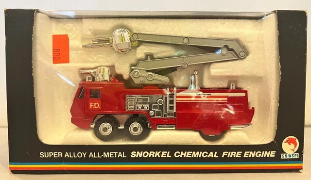 SHINSEI MINI POWER 3 INCHES 1/64 AERIAL LADDER MITSUBISHI FUSO K201 FIRE ENGINE