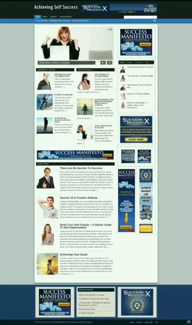Auto Success Affiliazione Website- Nuovo Domain- 1 Mesi Hosting
