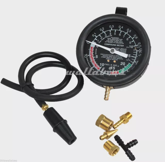 New Fuel Pump Pressure Engine Vacuum Tester Carburetor Valve Adjusment Test kit