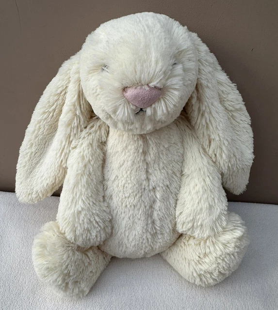 JELLYCAT MEDIUM BASHFUL Buttermilk Bunny Rabbit Baby Soft Toy Comforter