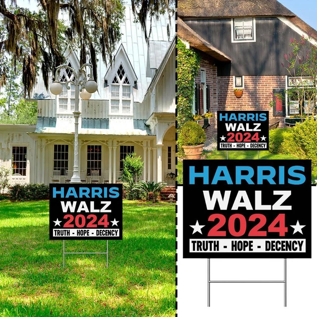 GENERAL ELECTION ELECTION Garden Card 2024 Election Yard Sign with