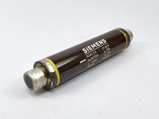 SIEMENS 3GA1214 Hrc Fusible En : 25A Un :10/12kV