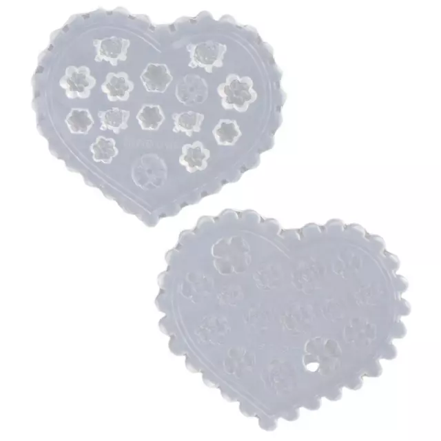 Form Lehm perlen-Anhänger Silikon Blumenpolymer-Ton-Form  Dekorations zubehör