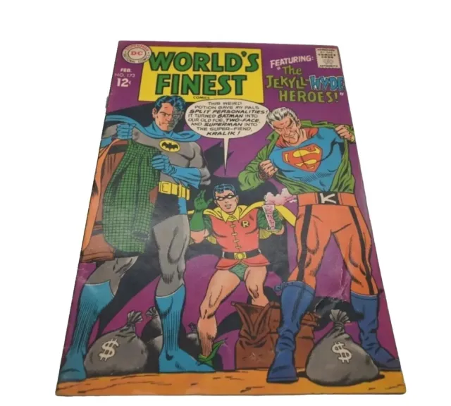 Worlds Finest # 173 1st Silver Age Appearance Of Two-Face