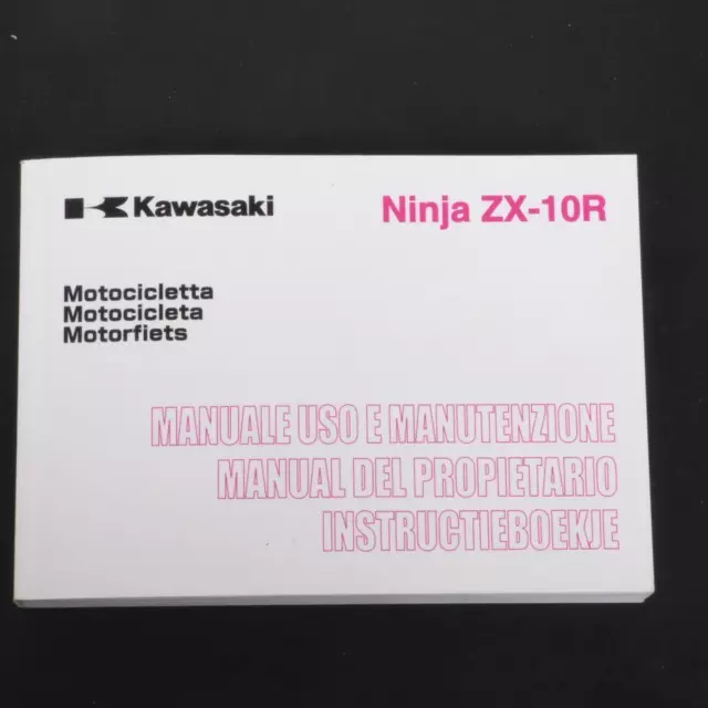 Manuel du propriétaire utilisateur origine pour moto Kawasaki 1000 ZX10R