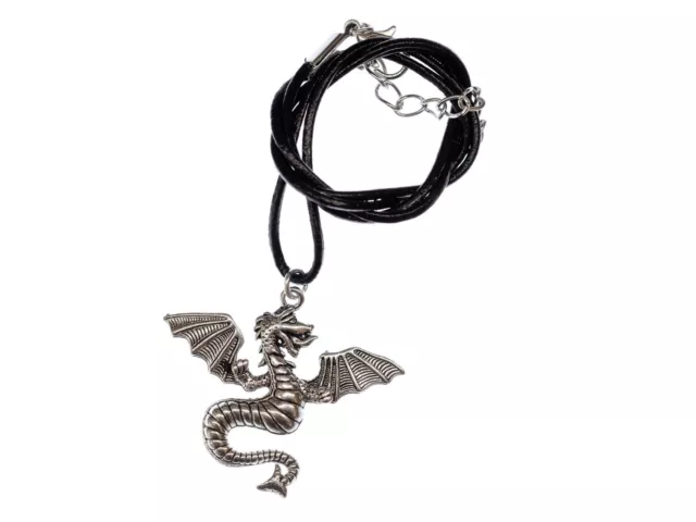 Dragon Chain Dragon Chain Miniblings Fantastic Silver Fire Leather