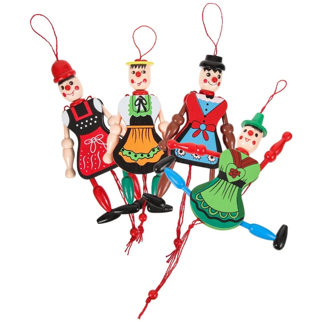 4 PCS Puppets String Childrens Toys Unique Adorable Design