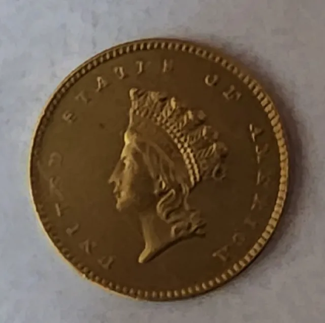 1854~$1 Dollar~Gold~Indian Princess~Super Sharp~High Grade