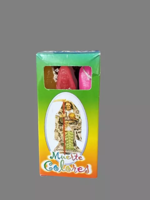 Santa Muerte Novenario * 7 Colores * 9 Velas  - Holy Death  Novena Candles