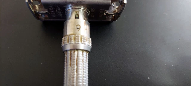 Vintage 1962 H1 Gillette Slim Adjustable Vintage Double Edge Safety Razor