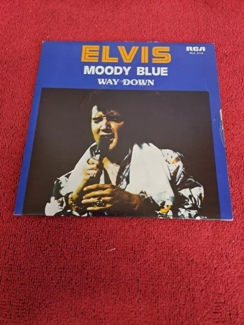 Elvis Presley – Moody Blue/Way Down - Collectors Edition 7" Vinyl  (B23)