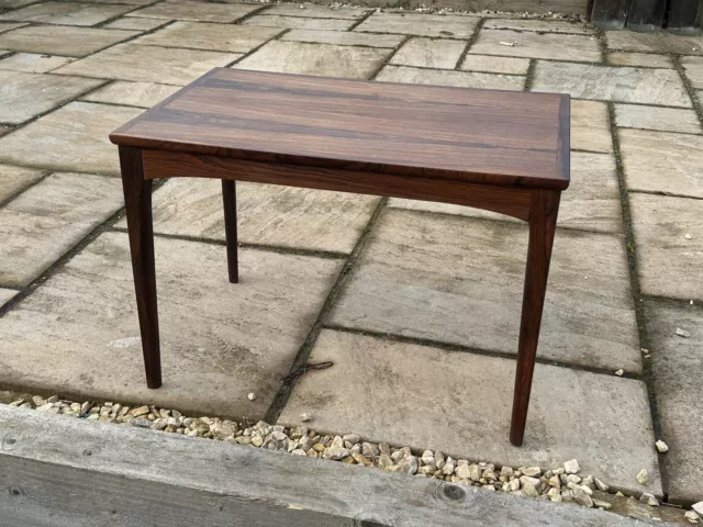 Beautiful Danish Rosewood Mid-century Vintage Small Side Table or Coffee Table