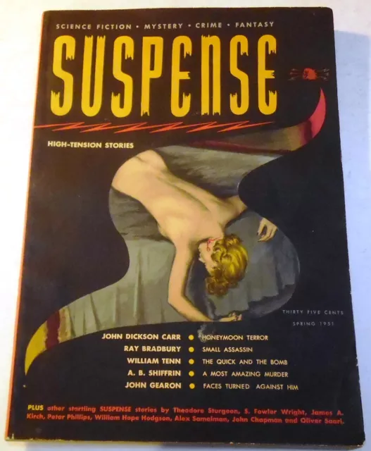 Suspense Magazine #1 – US digest – Spring 1951 - Bradbury, Tenn, Carr, Hodgson