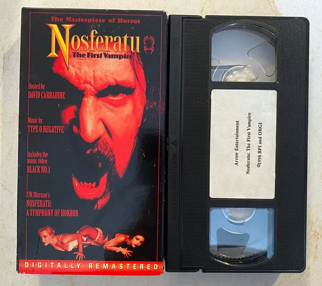 NOSFERATU FIRST VAMPIRE VHS RARE Horror David Carradine Type O Negative