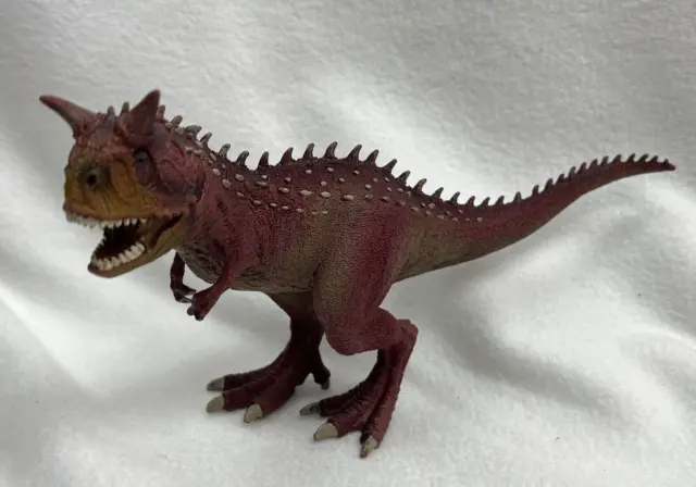 Schleich Carnotaurus  Rusty Red Articulated Jaw Dinosaur Science Toy