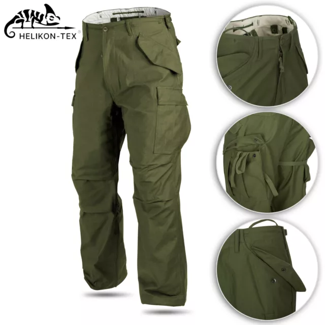 Military Pants US Army M65 Helikon Tex Trousers Genuine Cargo YKK Olive Green