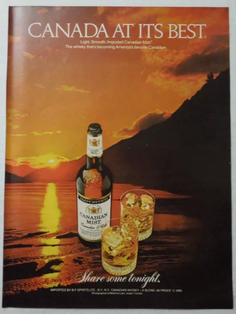 1982 CANADIAN MIST Whisky Magazine Ad - Share Some Tonight.