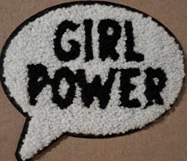 Girl Power chenille sew on patch