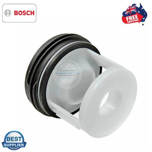 GENUINE BOSCH WASHING Machine Drain Pump Fluff Filter Wae18061Au Free