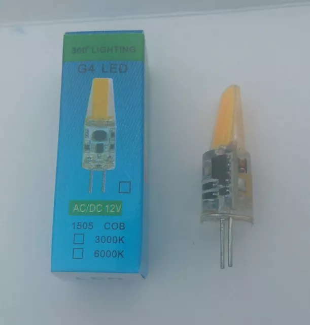 10pcs LED G4 Bulb Bi-Pin Base 12V  AC/DC COB 2800K-3000K 1505