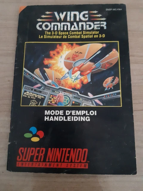 Notice Wing Commander Super Nintendo FAH Mode Emploi