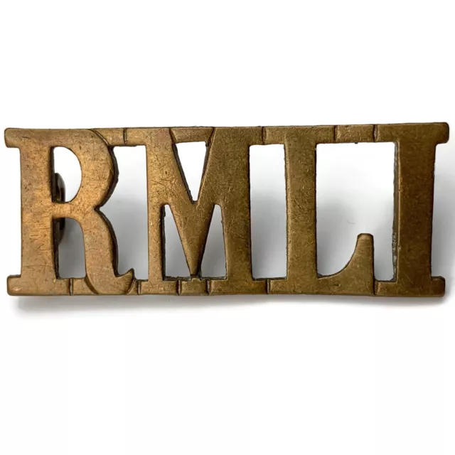 Original Royal Marine Light Infantry RMLI Regiment Shoulder Title Badge