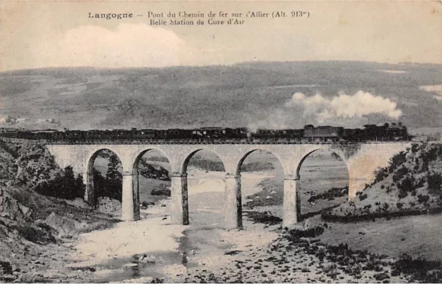 48 - n°111259 - Langogne - Pont du Chemin de fer sur l'Allier (Alt. 913") - B