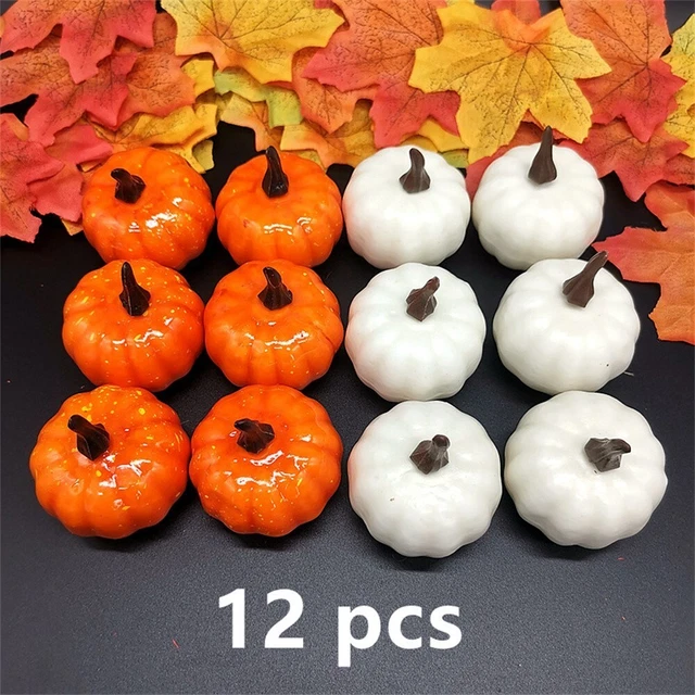 Útil Práctica Calabaza 12 Piezas Decoración Espuma Simulación Decoraciones
