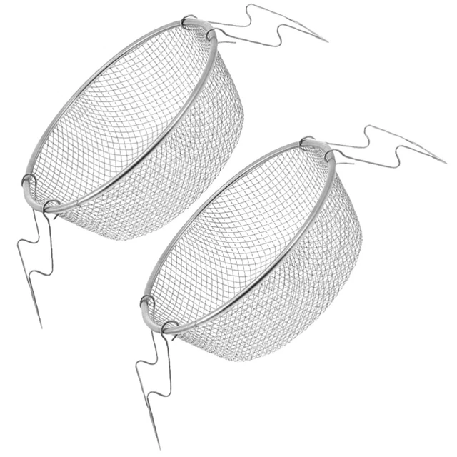 Cestino Quadrato Per Friggitrice Mini , In Acciaio Inox, Quadrato