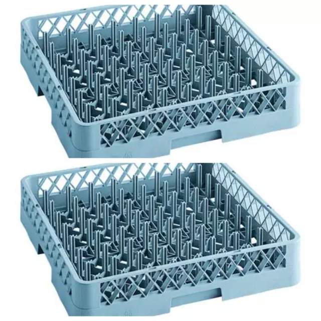 2 PACK Full Size Restaurant Dishwasher All Purpose Peg Rack with Open Sides