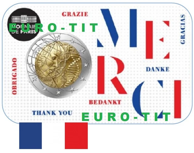 FRANCE  COINCARD   1  PIECE   2  EURO   NEUVE  2020    disponible