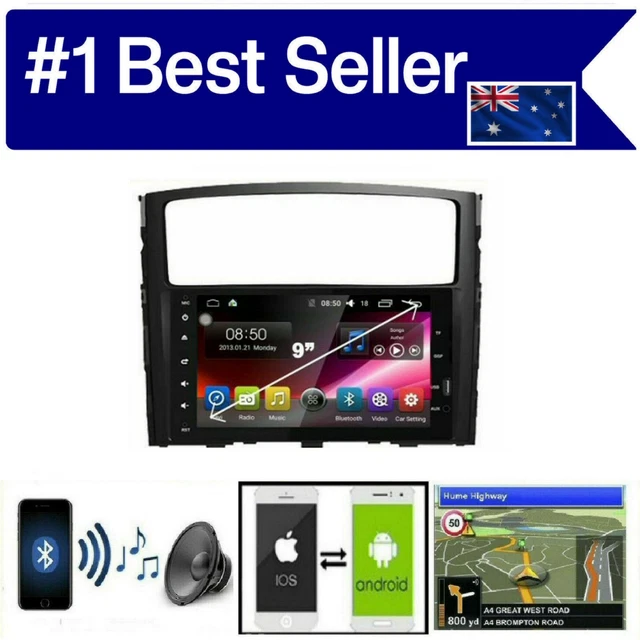 Pajero 2006-2014 Gps Apple Carplay Android Auto Cam Dab Tpms Dvr Odb Rockford Ok