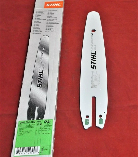 STIHL GUIDE RAIL Rollomatic E MINI 25 cm for MS150, MS150T chainsaw £40 ...