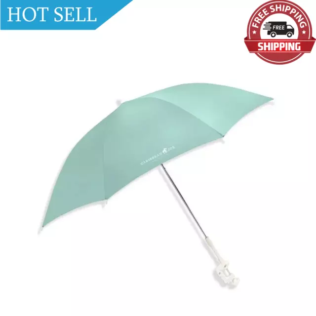 Caribbean Joe 48" Clamp-On Beach Umbrella with Adjustable Handle & UV Protection