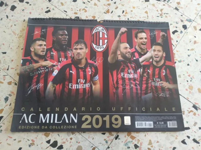 Calendario Ufficiale Ac Milan 2019