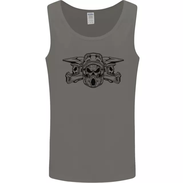 Motocross Skulls Dirt Bike MotoX Motorcycle Mens Vest Tank Top