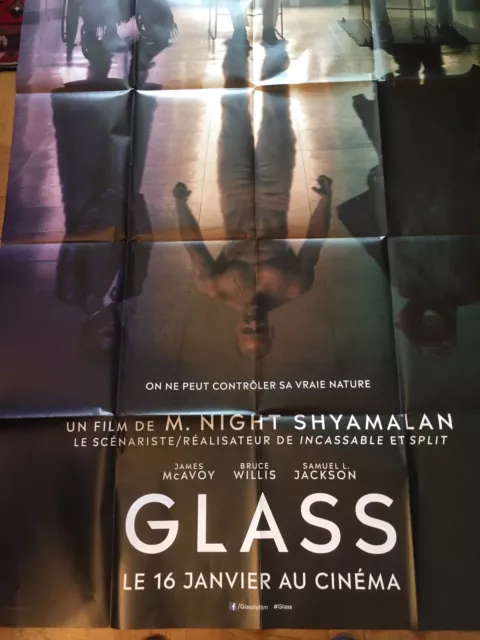 Affiche du film "GLASS" 120 x 160 cm neuve Pliée