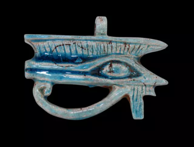 ÚNICO ANTIGUO EGIPCIO ANTIGUO Ojo de Horus Antiguo Amuleto Egipcio...