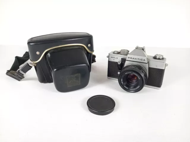 Praktica MTL3 35mm SLR Film Camera With Pentacon 1.8 50mm Lens - Tested