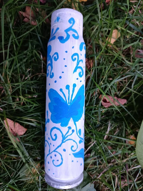 Painted Military Cannon Shells from War. Money goes to aid for Ukraine.