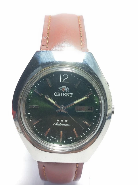 Vintage Orient  Automatic  Movement Date Day Dial Mens Wrist Watch L199