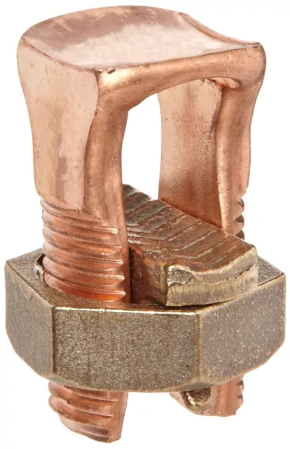 3/0 Solid Copper Split Bolt Connector, 2-000 AWG