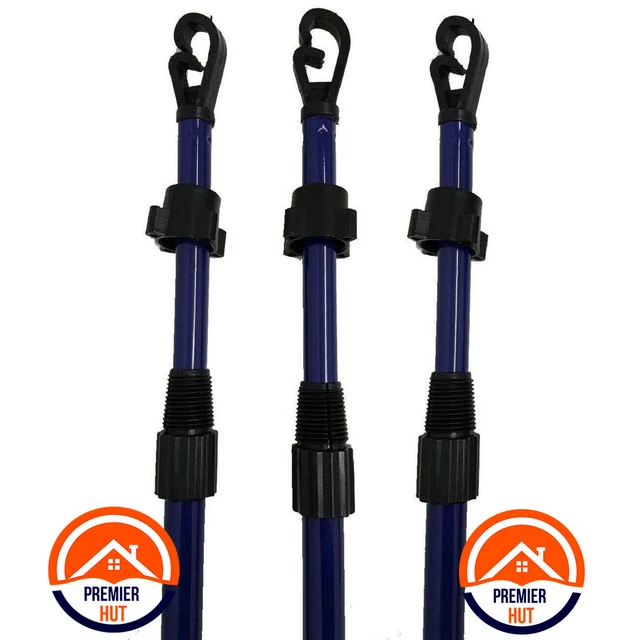 CLOTHESLINE SUPPORT POLE Heavy Duty Telescopic Washing Line Laundry