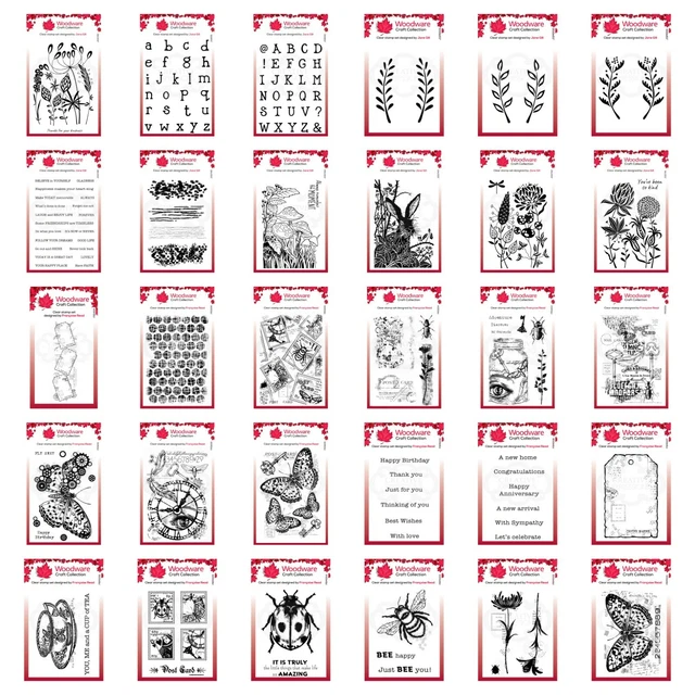 Woodware Clear Singles Stamp - Sept 2020 - Multibuy available - CHOOSE