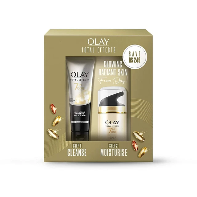 Olay Total Effect Day Creme (Spf 15) 50g & Cleanser Pack 100 g