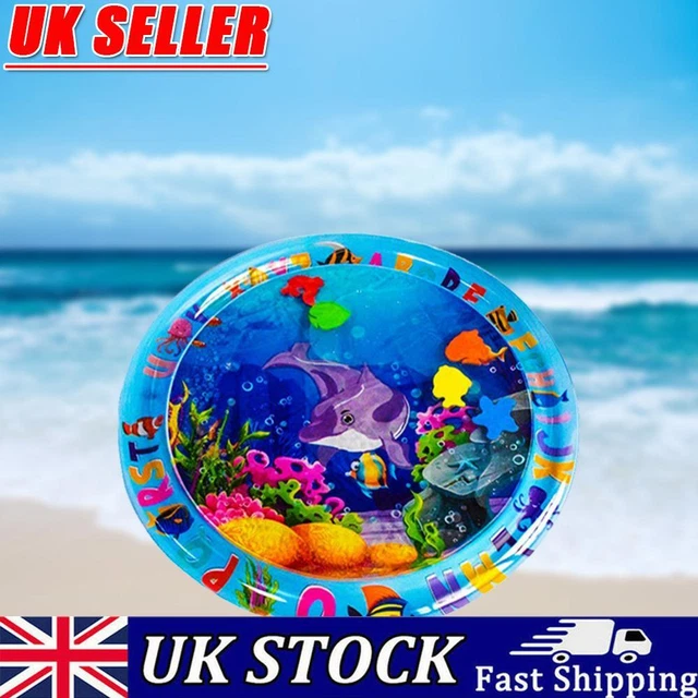Animal Water Mat PVC Baby Water Play Mat Double Edge (Round Dolphin)